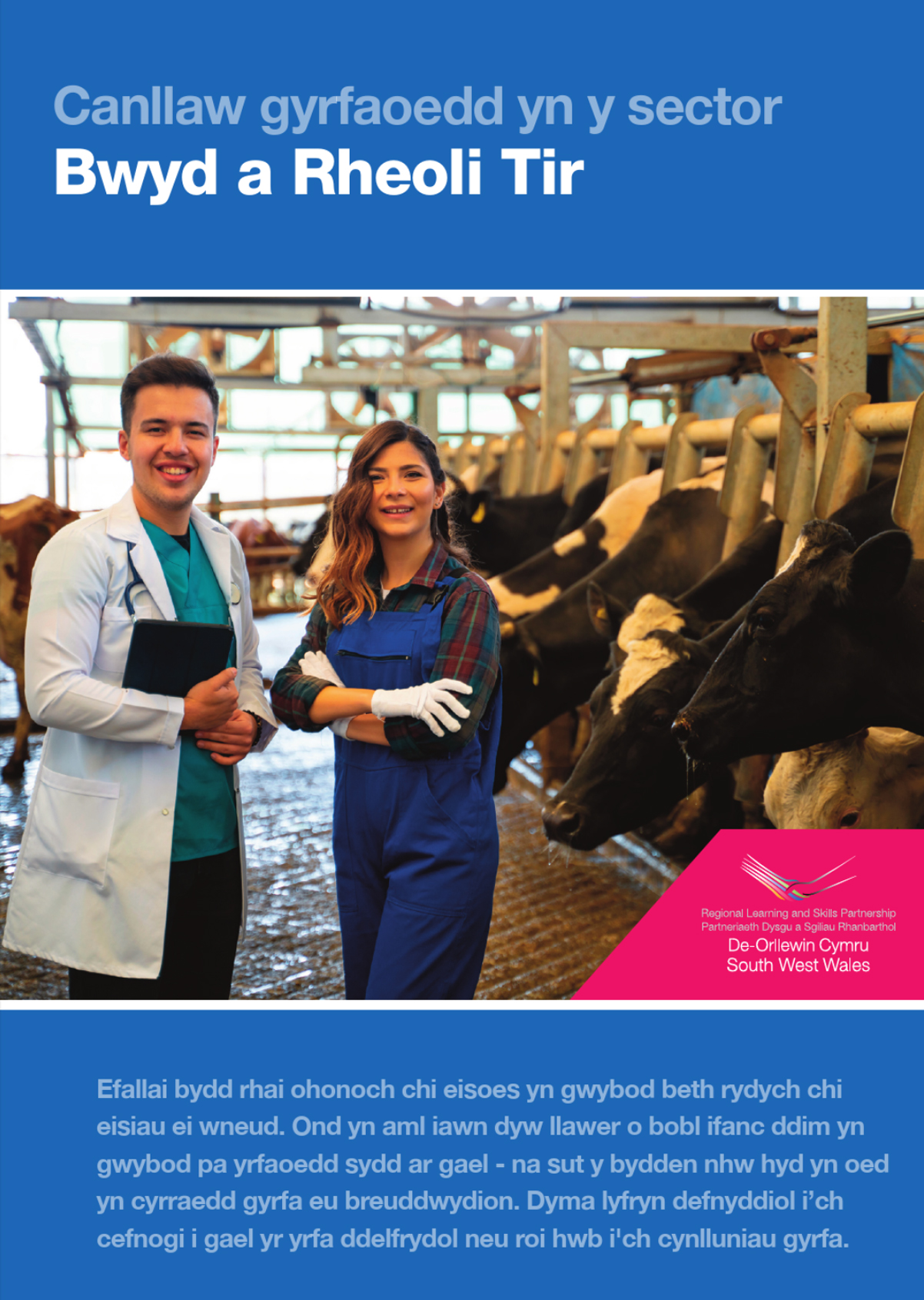 Llyfryn map gyrfa sector bwyd a diod