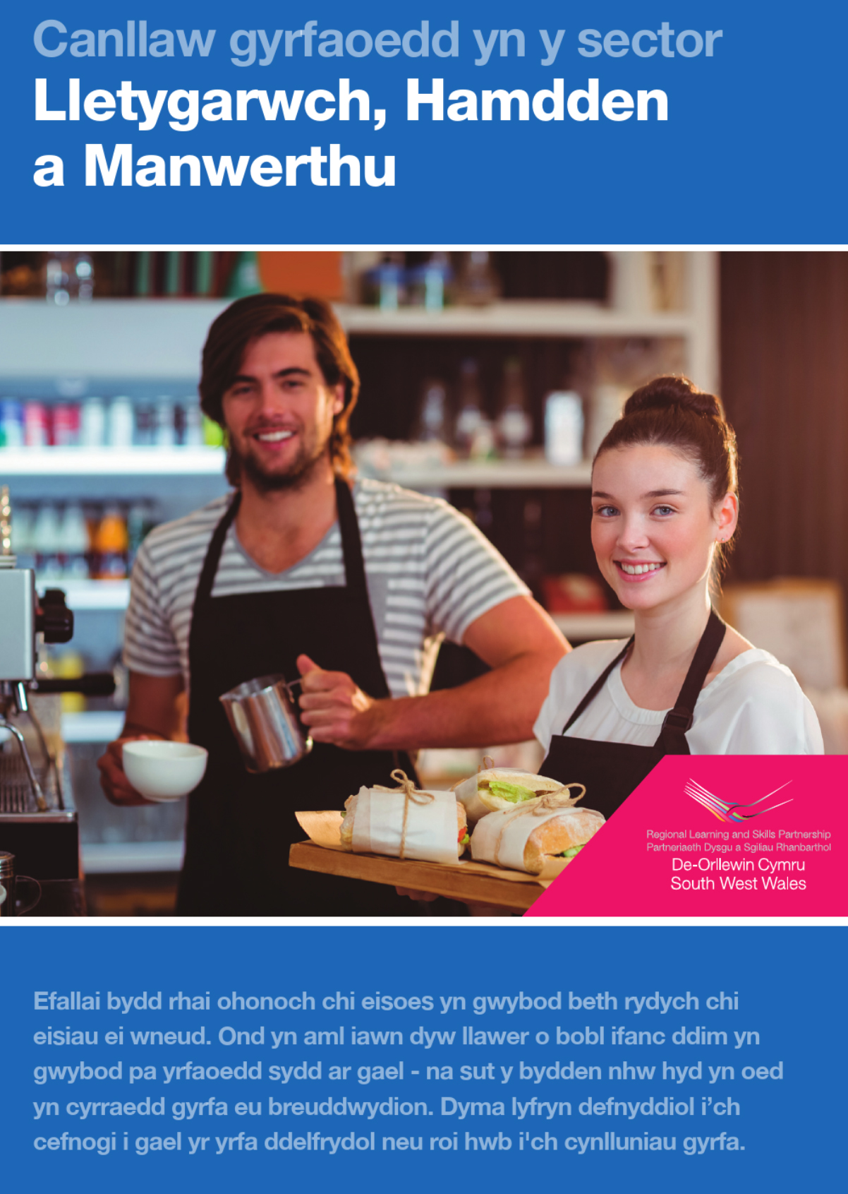 Llyfryn map gyrfa sector lletygarwch